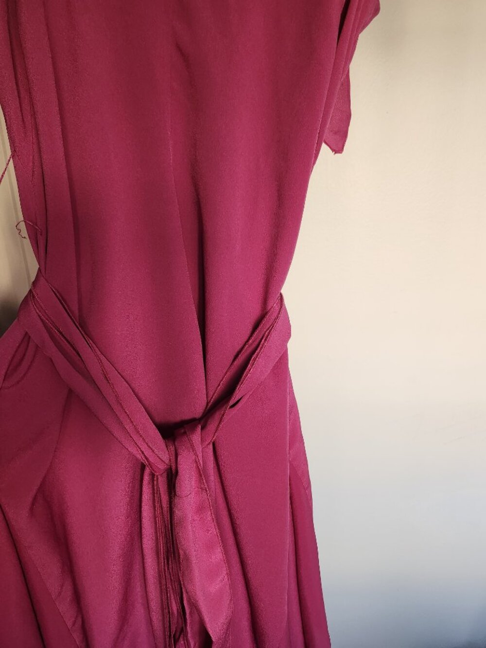 Zac Posen Vintage Knee Length Dress Dusty Rose Pink V-Neck Elegant - Picture 3 of 5